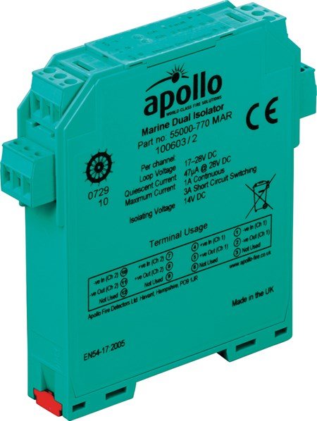 XP95 Marine DIN-Rail Isolator – Dual Channel [SIL2] 55000-770MAR