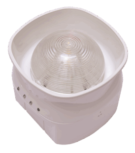 Discovery Open-Area Voice Sounder VID – White Body (Red Flash) – Isolating 58000-040APO